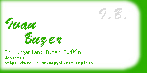 ivan buzer business card